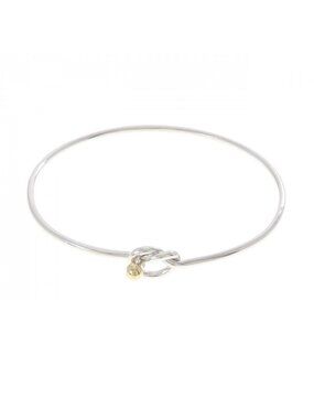 Tiffany & Co Flat Wire Hook Eye Heart Bangle Bracelet